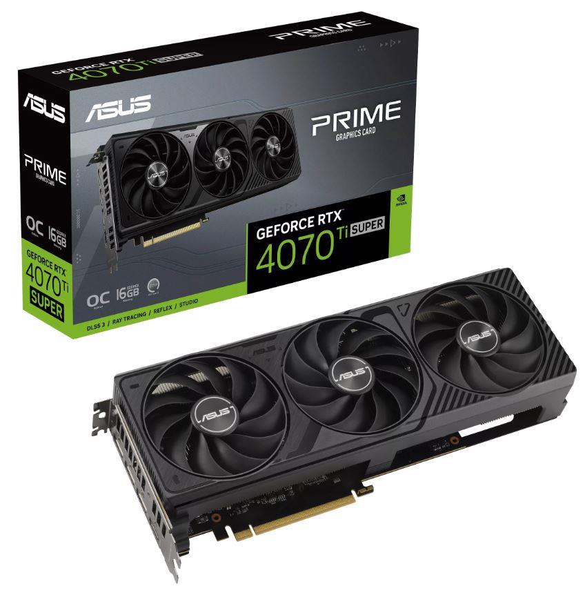 Graphics card GeForce RTX 4070 Ti Super OC 16G Prime GDDR6X HDMI/3DP video karte