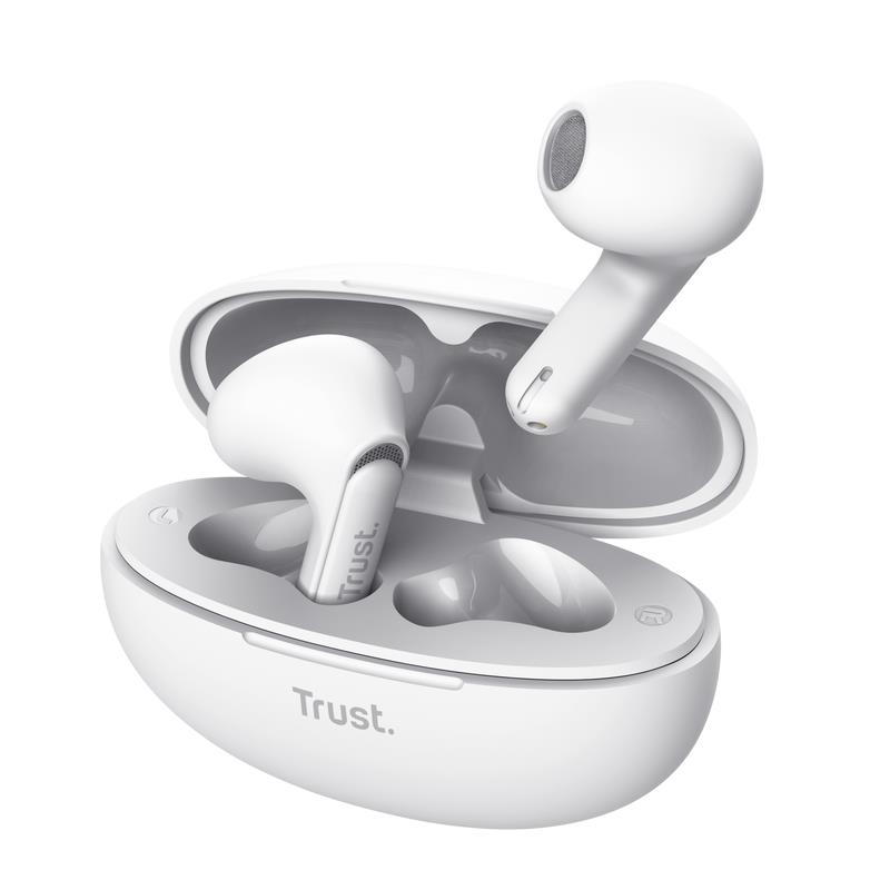 HEADSET EARPHONES YAVI BT ENC/WHITE 25173 TRUST 25173 (8713439251739) austiņas