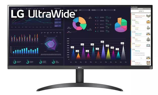 LG 34" 34WQ500-B UltraWide VESA HDR HDMI USB DP IPS 21:9 monitors