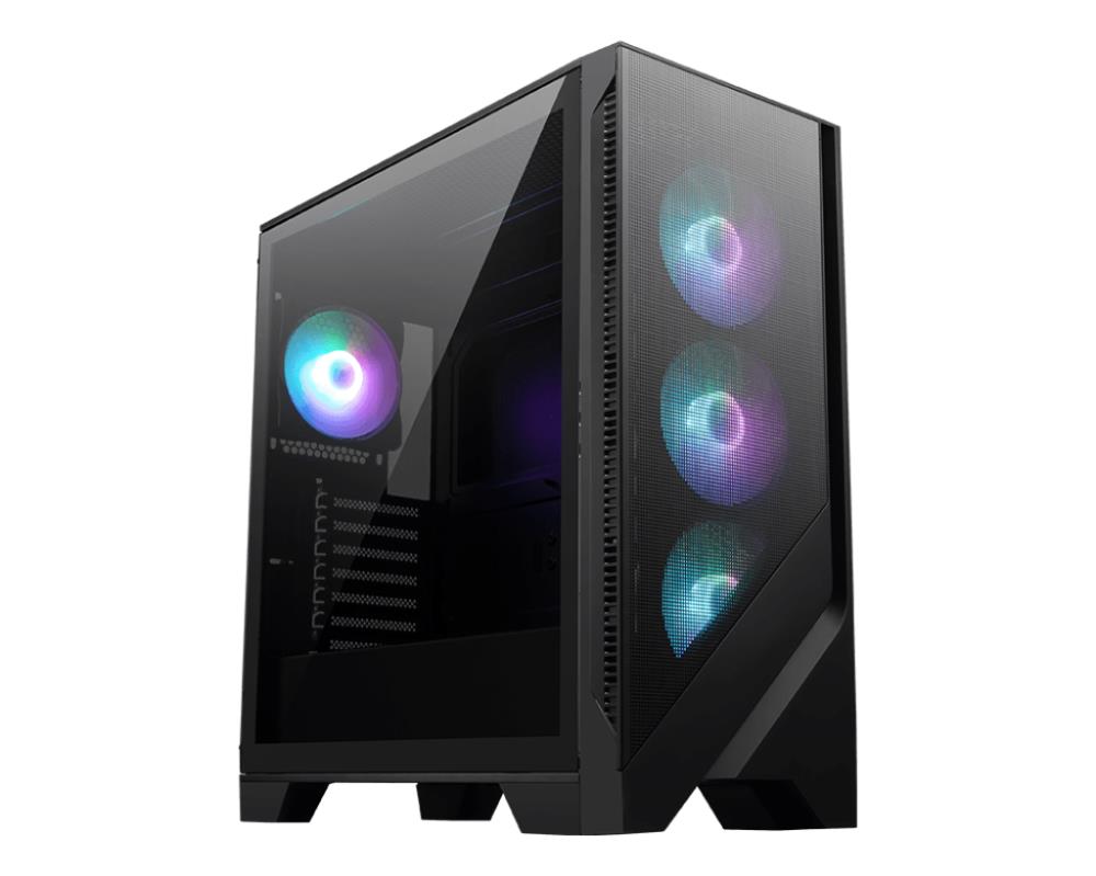 Case|MSI|MAG FORGE 321R AIRFLOW|MidiTower|Case product features Transparent panel|ATX|MicroATX|MiniITX|Colour Black|MAGFORGE321RAIRFLOW Datora korpuss