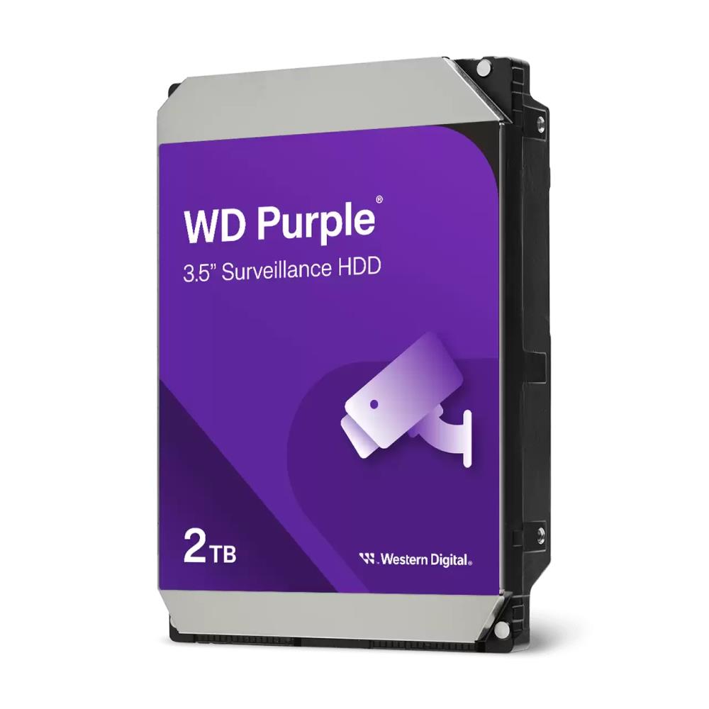 HDD WD Purple 2TB 3,5 256 MB 5400RPM WD23PURZ cietais disks