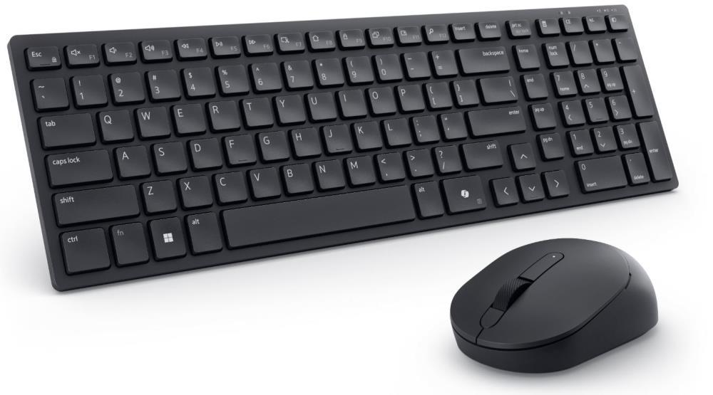 Dell | Silent Keyboard and Mouse | KM555 | Keyboard and Mouse Set | Wireless | Estonian (QWERTY) | Black | 2.4 GHz, Bluetooth 5.1 | Wireless klaviatūra