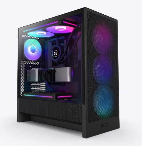 Obudowa Nzxt H5 Flow RGB czarna (CC-H52FB-R1) Datora korpuss