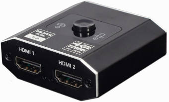 Gembird DSW-HDMI-21 Bidirectional HDMI 4K switch, 2 ports, black komutators