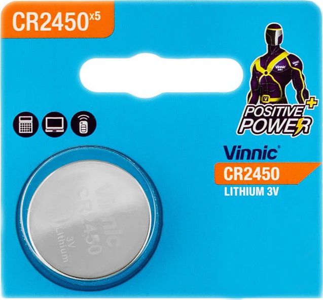Vinnic Bateria CR2450 1 szt. V90 (4898338012088) Baterija