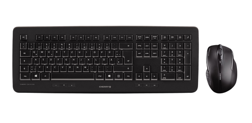 CHERRY Cherry DW 5100 RF Wireless QWERTZ Deutsch black Tastatur (JD-0510DE-2) klaviatūra