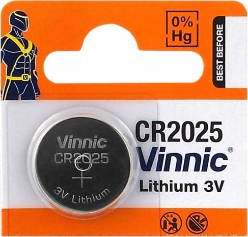 Vinnic Bateria CR2025 1 szt. V102 (4898338011906) Baterija