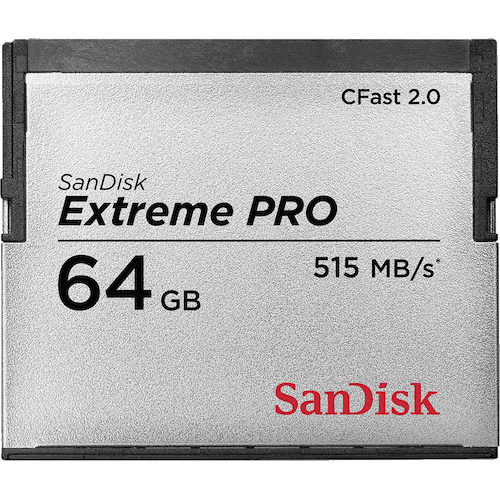 SanDisk CFAST 2.0 VPG130    64GB Extreme Pro     SDCFSP-064G-G46D atmiņas karte