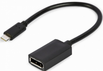 Gembird A-CM-DPF-02 video cable adapter 0.15 m USB Type-C DisplayPort Black