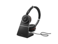 Jabra Evolve 75 Stereo UC inkl. Link 370 with Ladestation austiņas