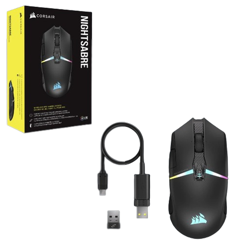 CORSAIR Nightsabre Wireless Gaming Mouse Datora pele