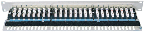 Intellinet Patch panel 19'' 1U 24 ports STP Cat5e grey Serveru aksesuāri