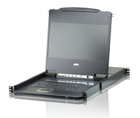 Aten 17.3 Widescreen DVI  Full HD LCD Console 8 port 5711783215783 KVM komutators