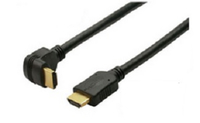 Shiverpeaks BASIC-S - HDMI mit Ethernetkabel - HDMI (M) nach unten abgewinkelt bis HDMI (M) gerade - 3,0m - abgeschirmt - Schwarz - geformt,