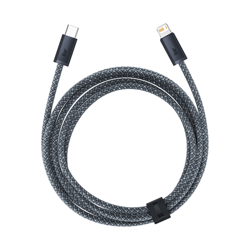 Baseus cable for iPhone USB Type C - Lightning 2m, Power Delivery 20W gray (CALD000116) USB kabelis