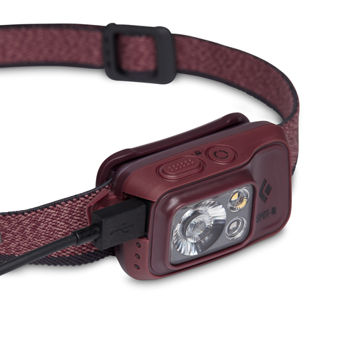 Black Diamond headlamp Spot 400-R, LED light (bordeaux) kabatas lukturis