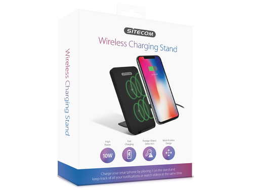 SITECOM WIRELESS CHARGING STAND 5/7 5/10W auto audio aksesuārs