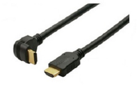 Shiverpeaks BASIC-S - HDMI mit Ethernetkabel - HDMI (S) nach unten gewinkelt bis HDMI (S) gerade - 2,0m - abgeschirmt - Schwarz - geformt, 4
