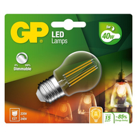 GP Batteries GP LED Filament Mini Globe E27 5W-40W 470lm, 2725  A++ apgaismes ķermenis