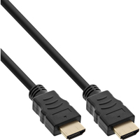 INLINE - Premium Highspeed HDMI mit Ethernetkabel - HDMI (M) bis HDMI (M) - 2 m - Dreifachisolierung - Schwarz - geformt, 4K Unterstützung ( Barošanas kabelis