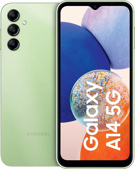 Samsung Galaxy A14 5G (Light Green, 64GB) Mobilais Telefons