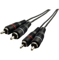 Schwaiger Audiokabel Cinch Audioverbindung 1,5 m Schwarz kabelis video, audio