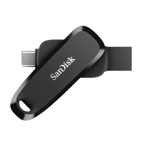 SanDisk Ultra Slider USB Type-C + USB-A 128GB Black USB Flash atmiņa