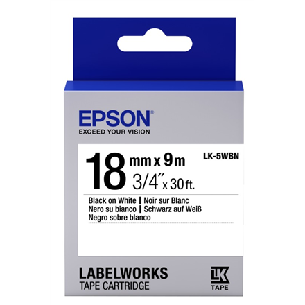 EPSON Tape - LK5WBN Std Blk/Wht 18/9 kārtridžs