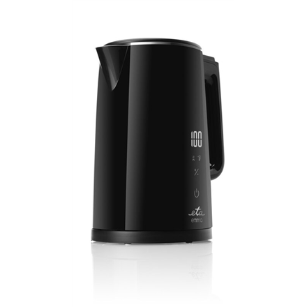 ETA Kettle ETA559590000 Emma Electric, 2200 W, 1.5 L, Stainless steel, 360 degrees  rotational base, Black Elektriskā Tējkanna