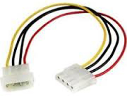 StarTech.com 30cm LP4 Molex Strom Verlangerung - Stecker / Buchse (LP4POWEXT12) adapteris