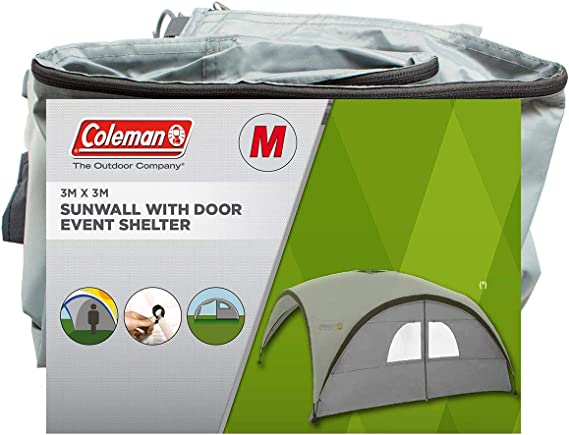 Coleman Sunwall M, side wall with door for Event Shelter Pro M 3m, side panel (silver)  