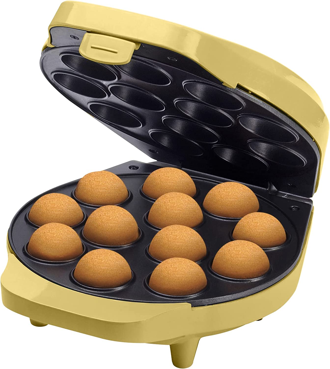 Bestron Cake Pop Maker DCPM12V, Cookie Maker (yellow) vafeļu panna