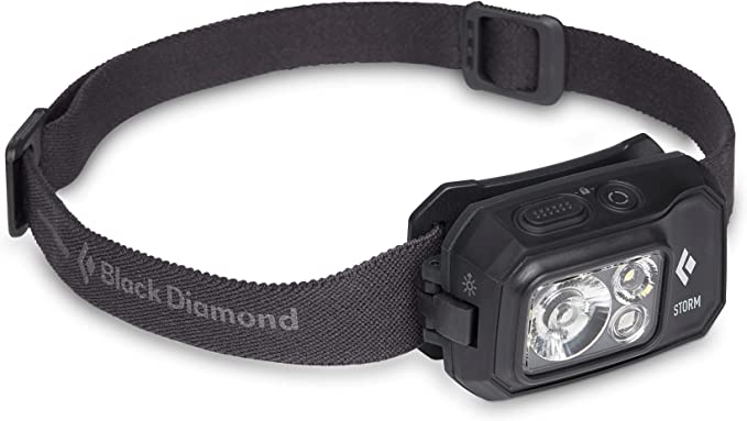 Black Diamond Storm 450 headlamp, LED light (black) kabatas lukturis