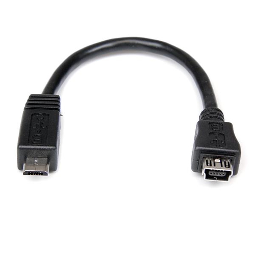 StarTech.com 15 cm Micro USB-auf-Mini USB-Adapterkabel ? Stecker/Buchse (UUSB... adapteris