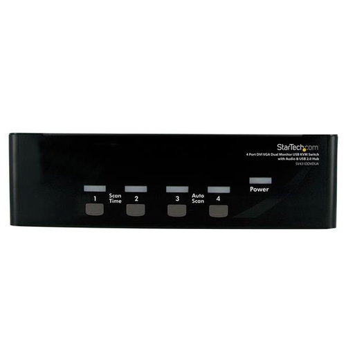 StarTech.com 4 Port DVI KVM USB Switch - 4-fach DVI Umschalter with USB Hub (S... adapteris