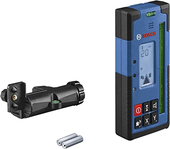 Bosch Laser receiver LR 65 G Professional, with holder (blue/black, for rotating laser GRL 650 CHVG)