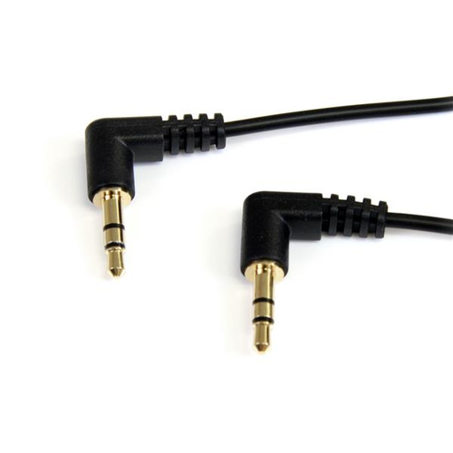 StarTech.com 30cm 3,5mm Klinke Audiokabel rechts gewinkelt - Stecker/Stecker ... adapteris