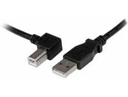 StarTech.com USB 2.0 A to Left Angle B Cable 1m USB kabelis