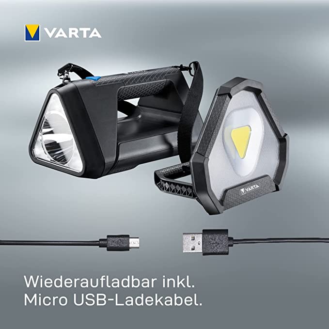 Varta Work Flex Stadium Light with Battery kabatas lukturis