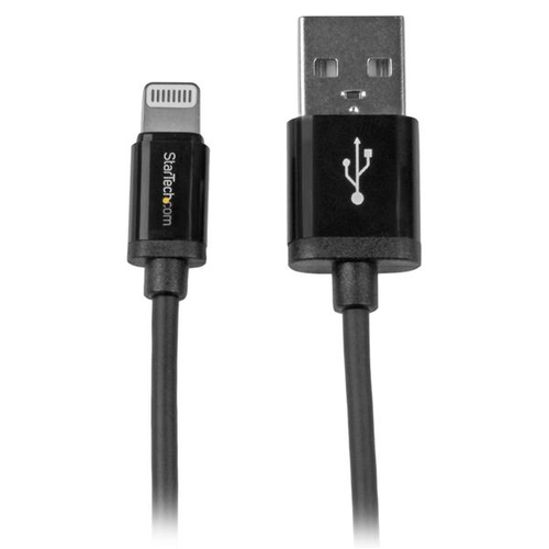 StarTech.com 1m Apple 8 Pin Lightning Connector auf USB Kabel - black - USB... adapteris