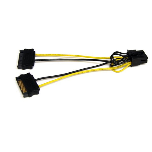 StarTech.com 15CM SATA POWER-> 8PIN PCI-E Y-CABLE 65030846622 kabelis datoram