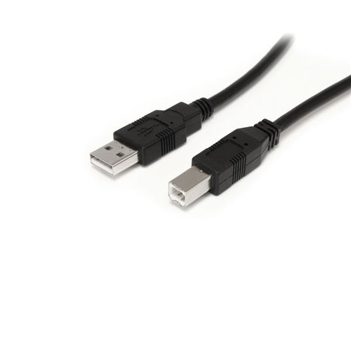 StarTech.com 10m Aktives USB 2.0 A auf B Kabel - Stecker/Stecker - black (U... adapteris