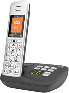 Gigaset E390A, analogue telephone (silver/black) telefons