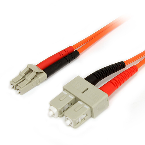 StarTech.com 1m Multimode 62,5/125 Duplex LWL-Patchkabel LC - SC (FIBLCSC1) adapteris