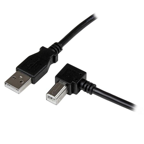 StarTech.com 2m USB 2.0 A auf B Kabel rechts gewinkelt - St/St (USBAB2MR) adapteris