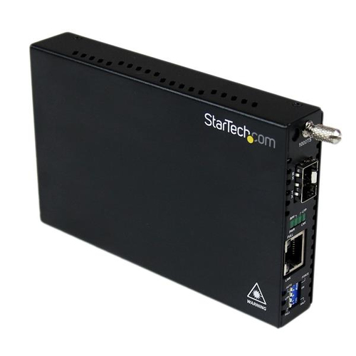 Gigabit Ethernet LWL / Glasfaser Medienkonverter mit SFP - 1000 Mbit/s Multim... datortīklu aksesuārs