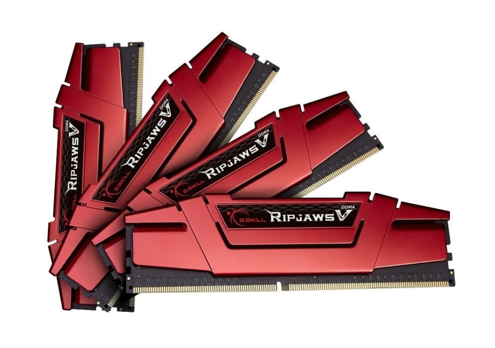 G.SKILL RipjawsV 16GB Red [2x8GB 2400MHz DDR4 CL15 DIMM] operatīvā atmiņa