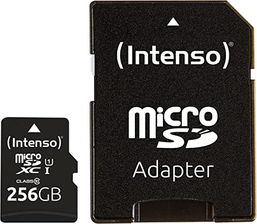 Intenso microSDXC          256GB Class 10 UHS-I U1 Performance atmiņas karte