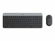 LOGITECH Slim Wireless Keyboard and Mouse Combo MK470-GRAPHITE-CZE-SKY-2.4GHZ-INTNL klaviatūra