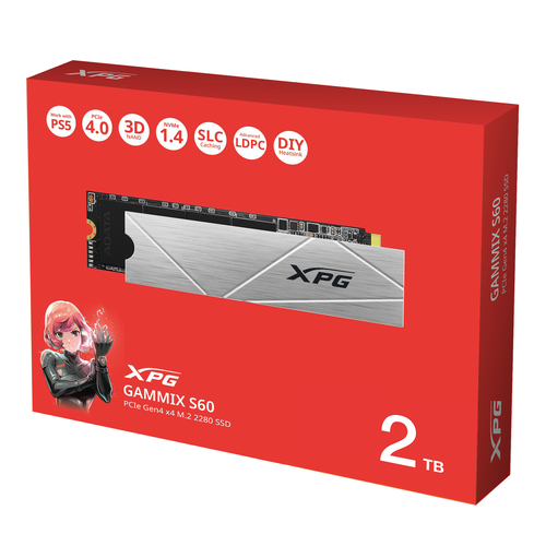 Dysk SSD XPG S60BLADE 2TB PCIe 4x4 5/4.2GB/s M2 SSD disks